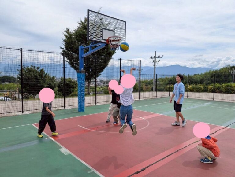 中越教室のお友達とバスケ勝負！🏀
