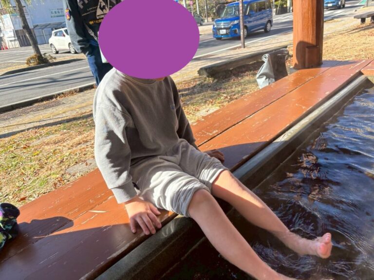 今日は足湯～足湯～！！